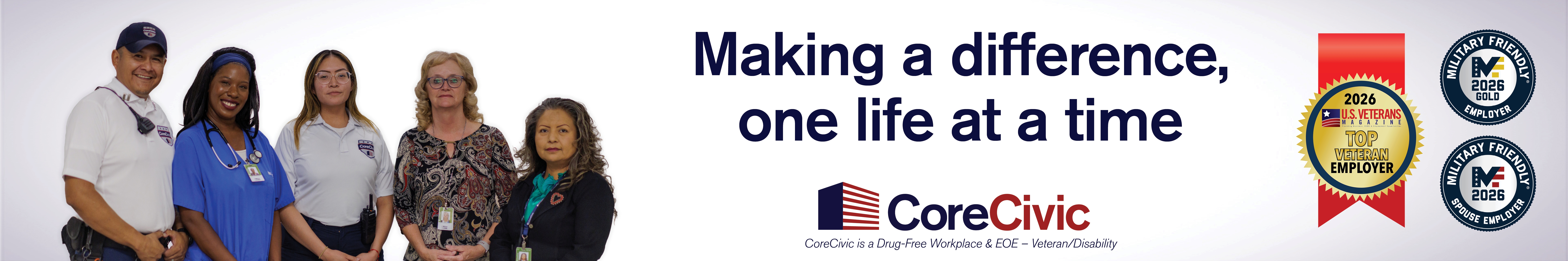 CoreCivic Career Site Website Banner