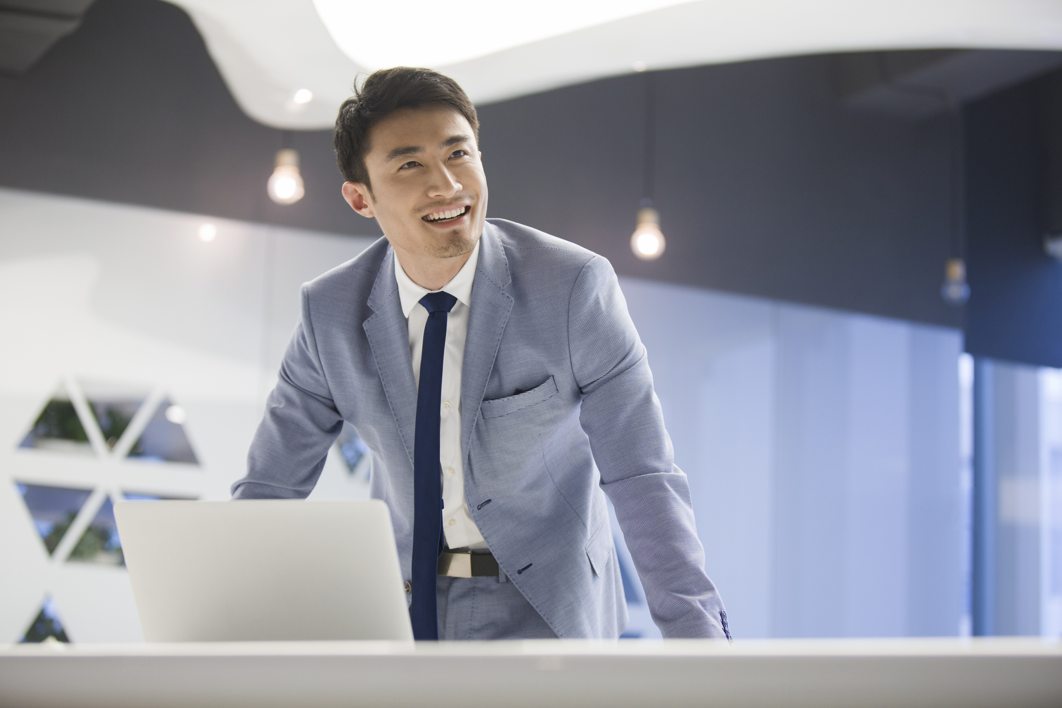 professional man with laptop