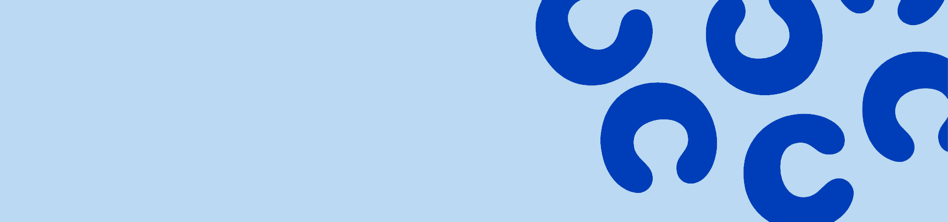 A blue banner image