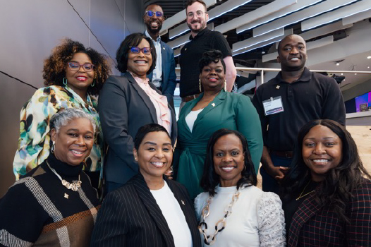 A group of our BOND members posing for a photo in our headquarters.