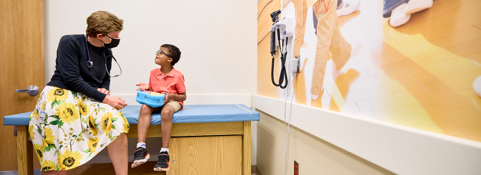 Physician with family at CHOP