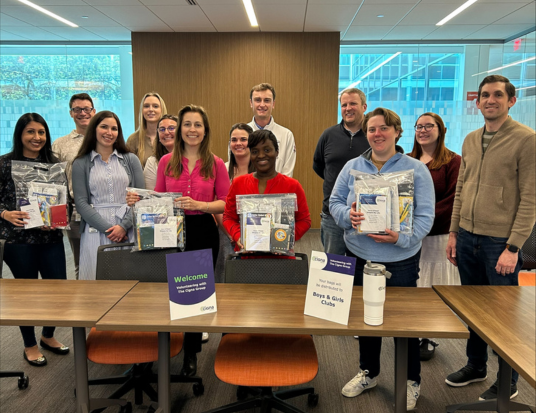 FLDP Associates Posing at a Volunteering Activity