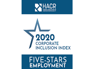 HACR 2020 Corporate Inclusion Index Five Stars Employment Award