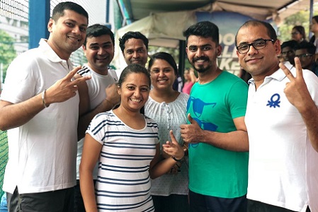 Cigna employees enjoying some quality team bonding.