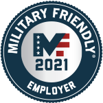 Military friendly employer 2021 Award 
