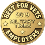 Award for 2019 Best for Vets Military Times