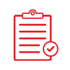 Red click board icon