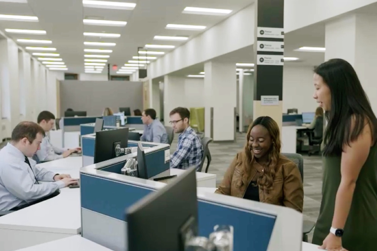 CVS employees working