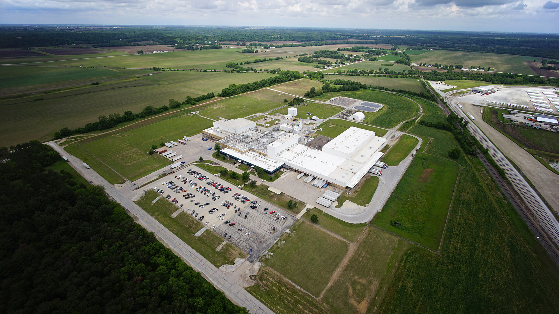 The Conagra Fort Madison Plant as seen from above.