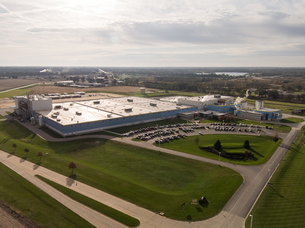 Overhead view of the Waterloo plant