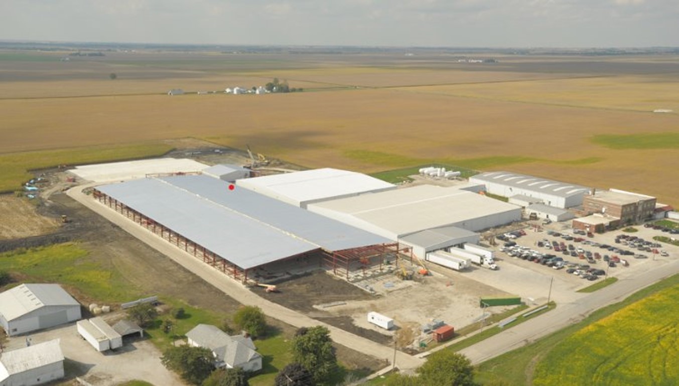 The Henning Plant as seen from above