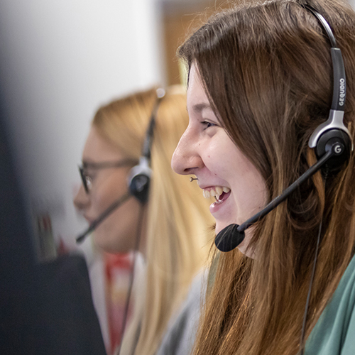 Photograph of LINX associates in office