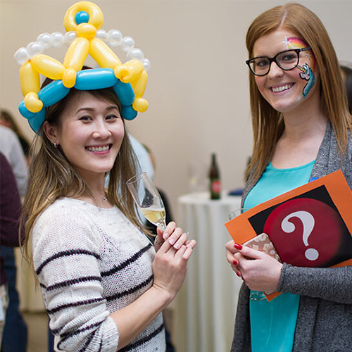 Photograph of Molecular Devices associates at a party