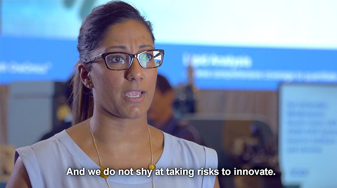 Photograph of Sciex associate in office