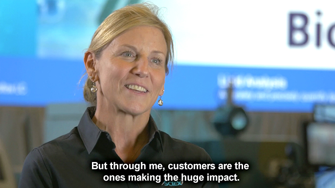 Photograph of Sciex associate in office