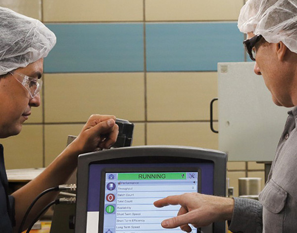 Photograph of Videojet associates in lab