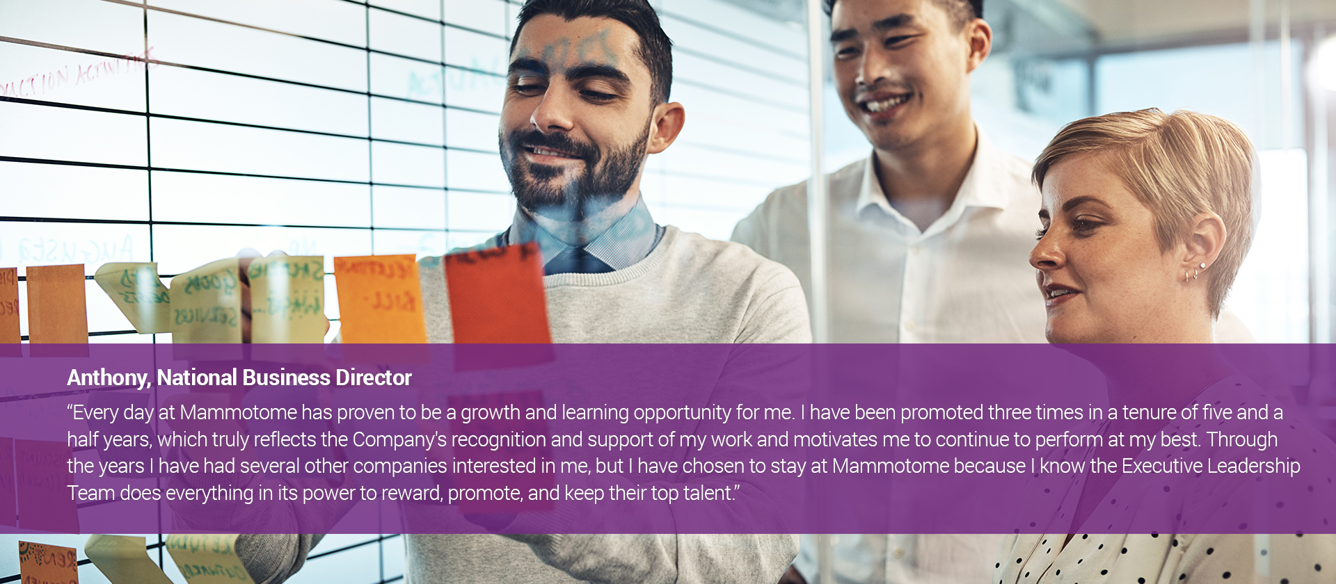 Photograph of Anthony with Mammotome associates