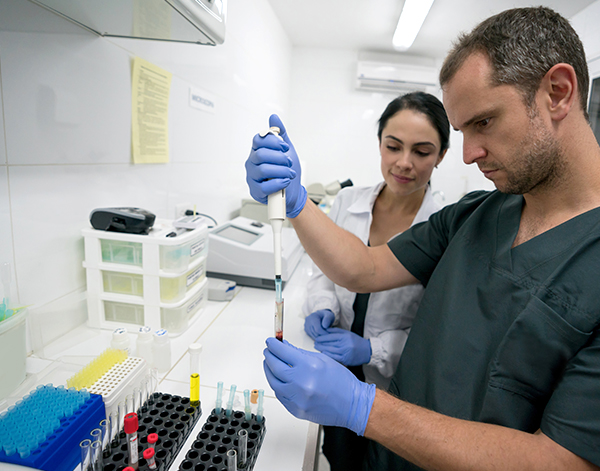 Photograph of Radiometer associate in lab