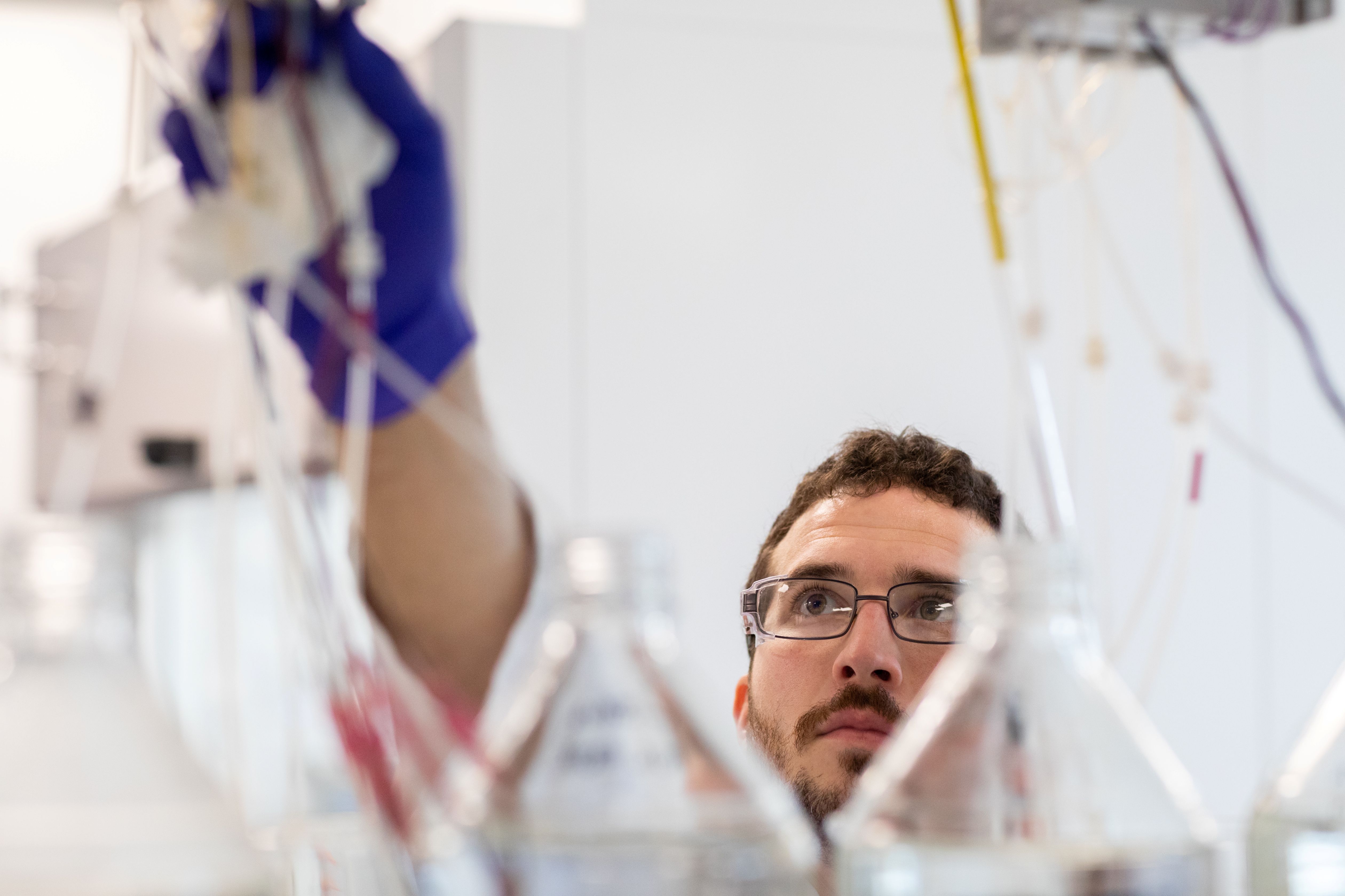 A ChemTreat associate working in a lab