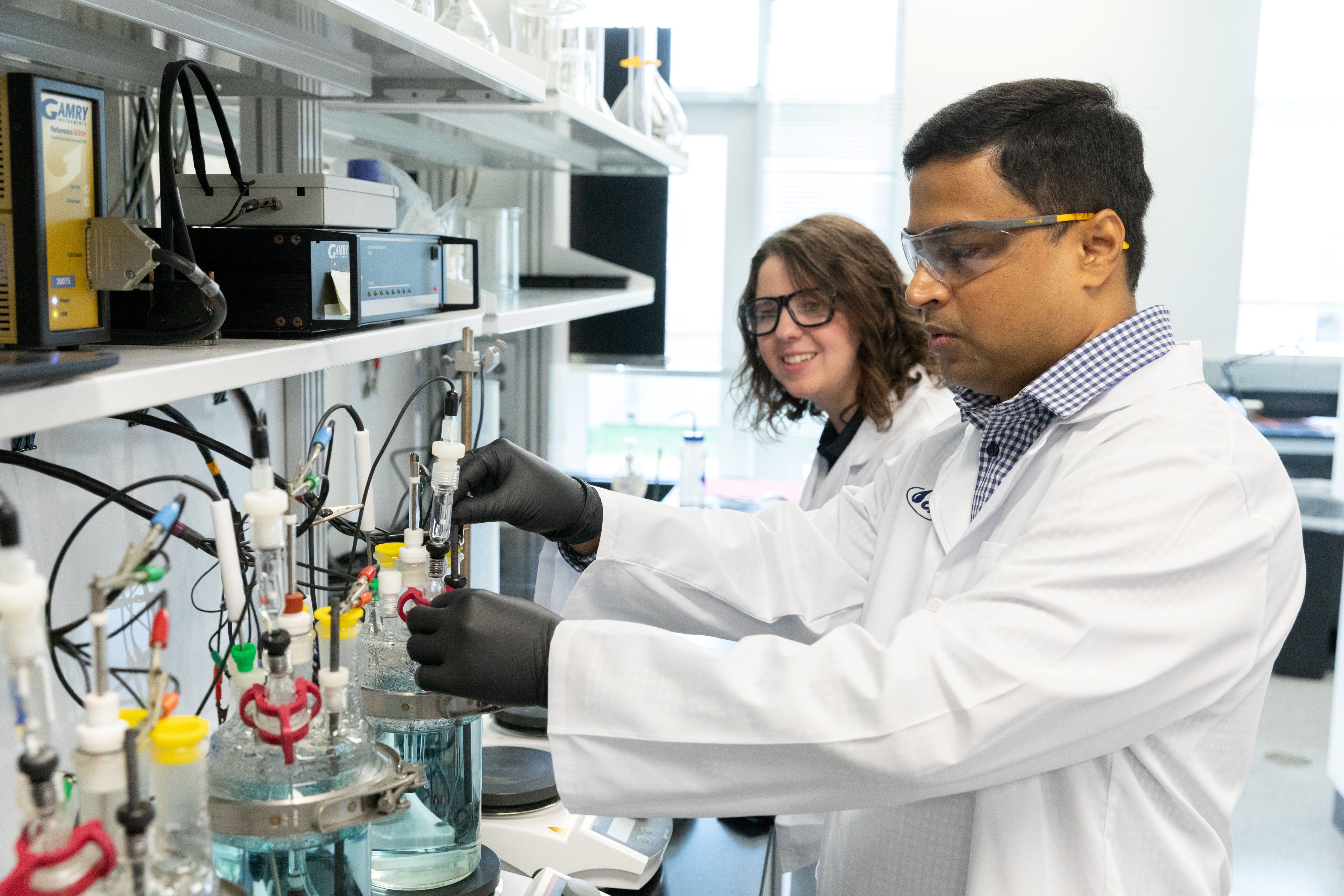 Two ChemTreat associates working in a lab