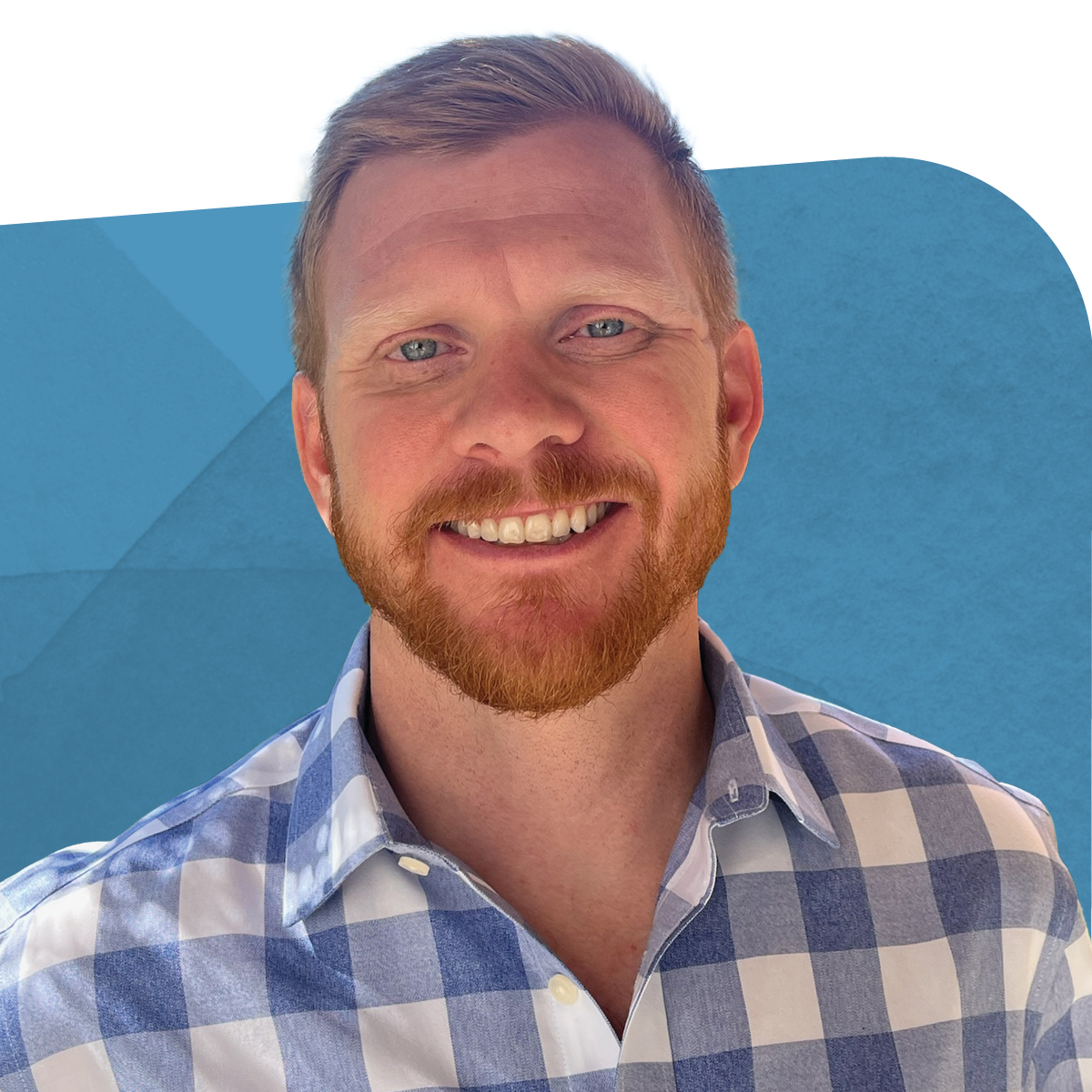 Cory Jackson, Director of Operations at USP Technologies (part of Chemtreat), smiling against a blue background