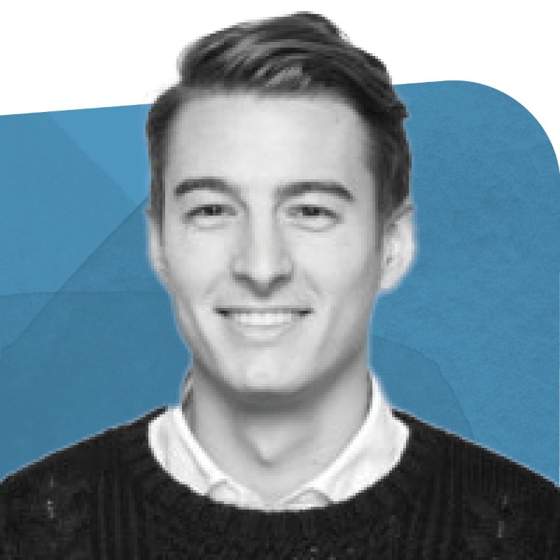 Gary Hunt, Senior Director of Digital Product Management at Videojet, against a blue background