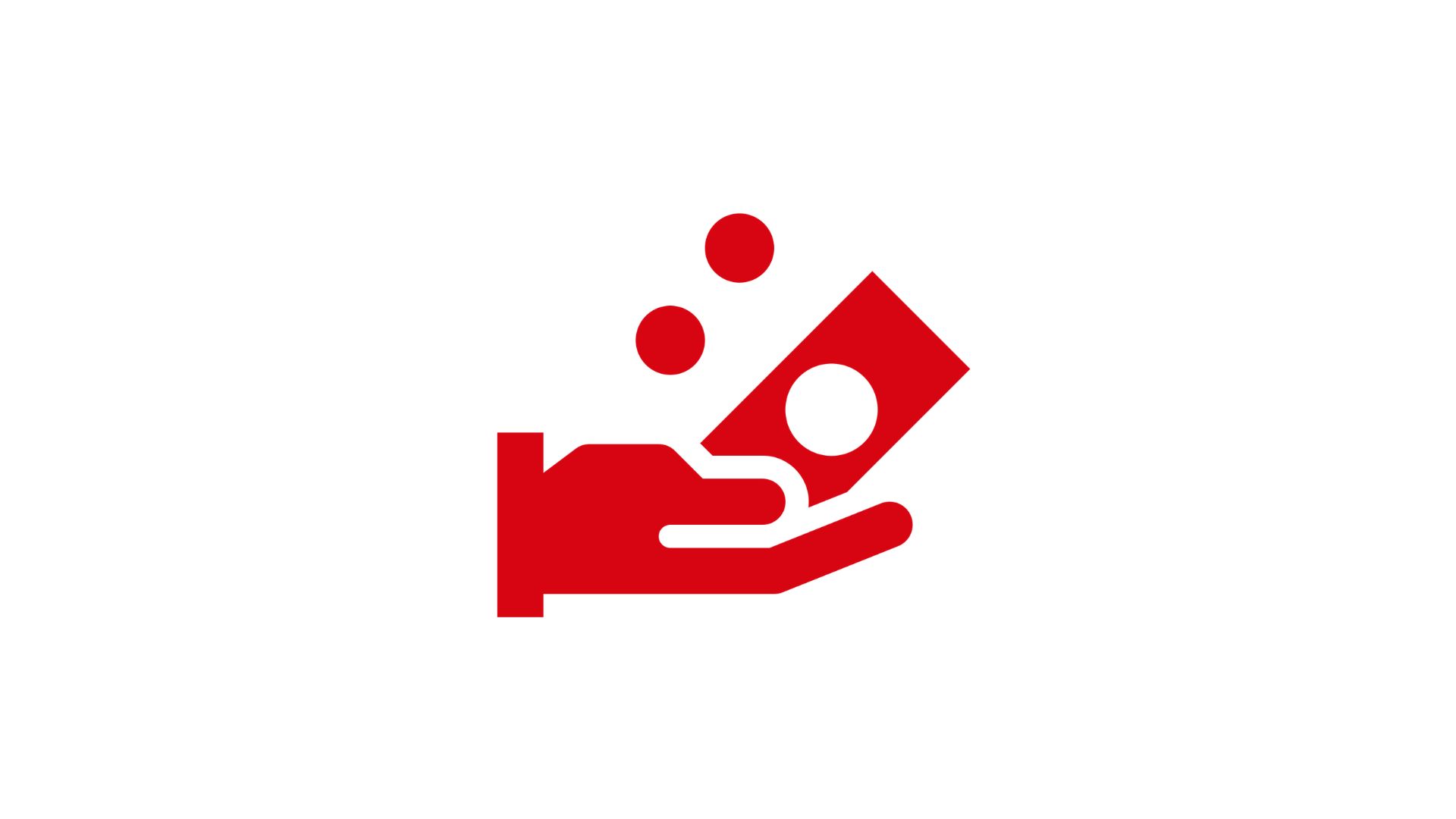 Hand mit Geld