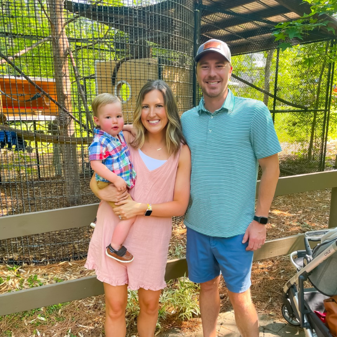 Team member and family enjoy the Duke Lemur Center.