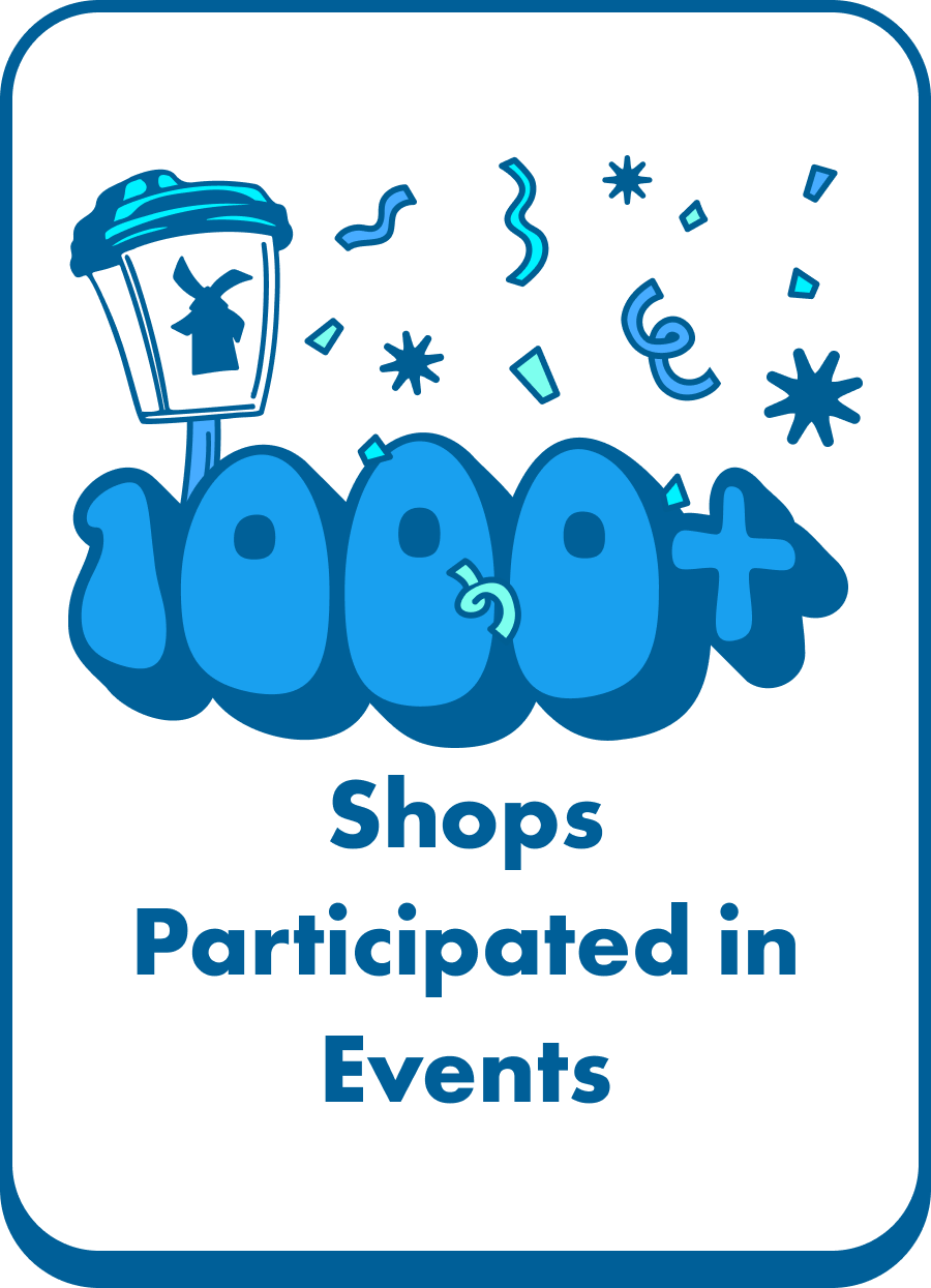 1000+ shops participated in events 