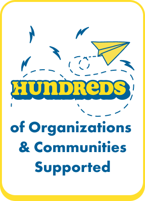 Hundreds of organizations and communities supported