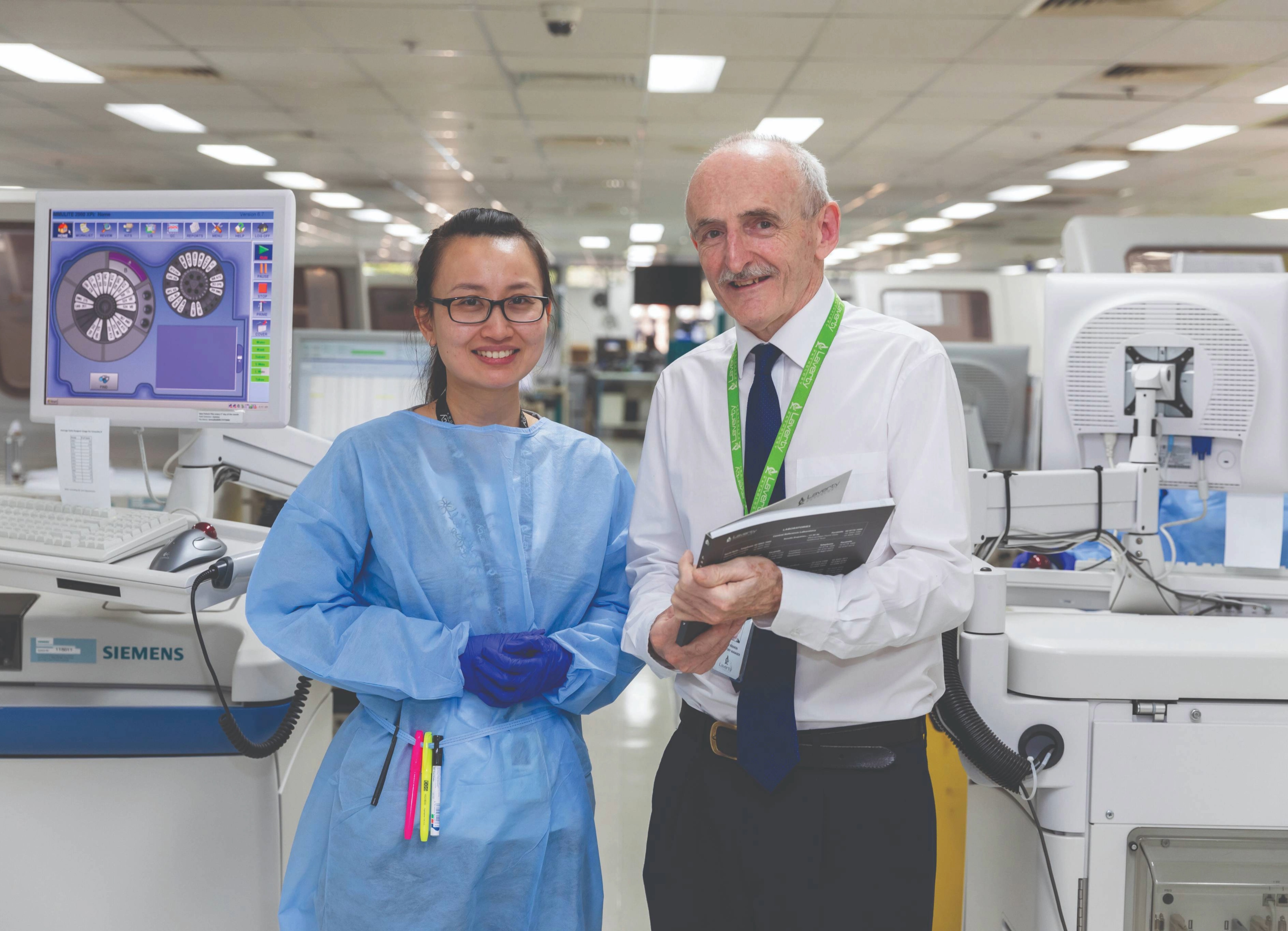 Female and Male Scientist in Lab