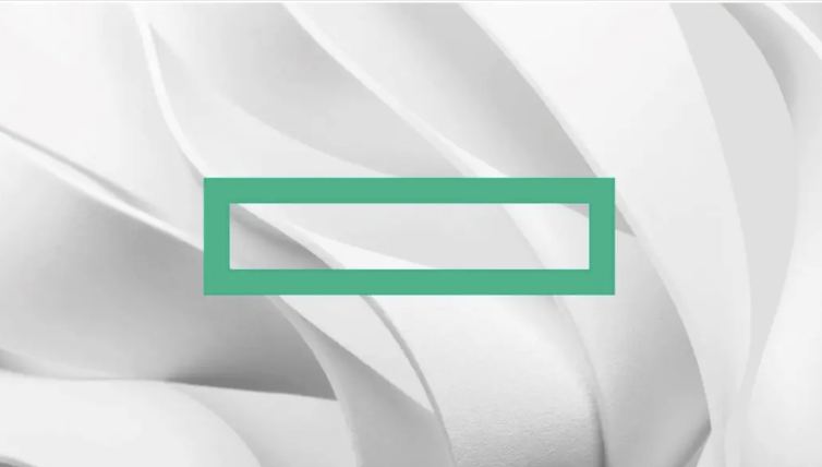 A teal rectangular outline logo appears centered over a background of curved, white abstract shapes.