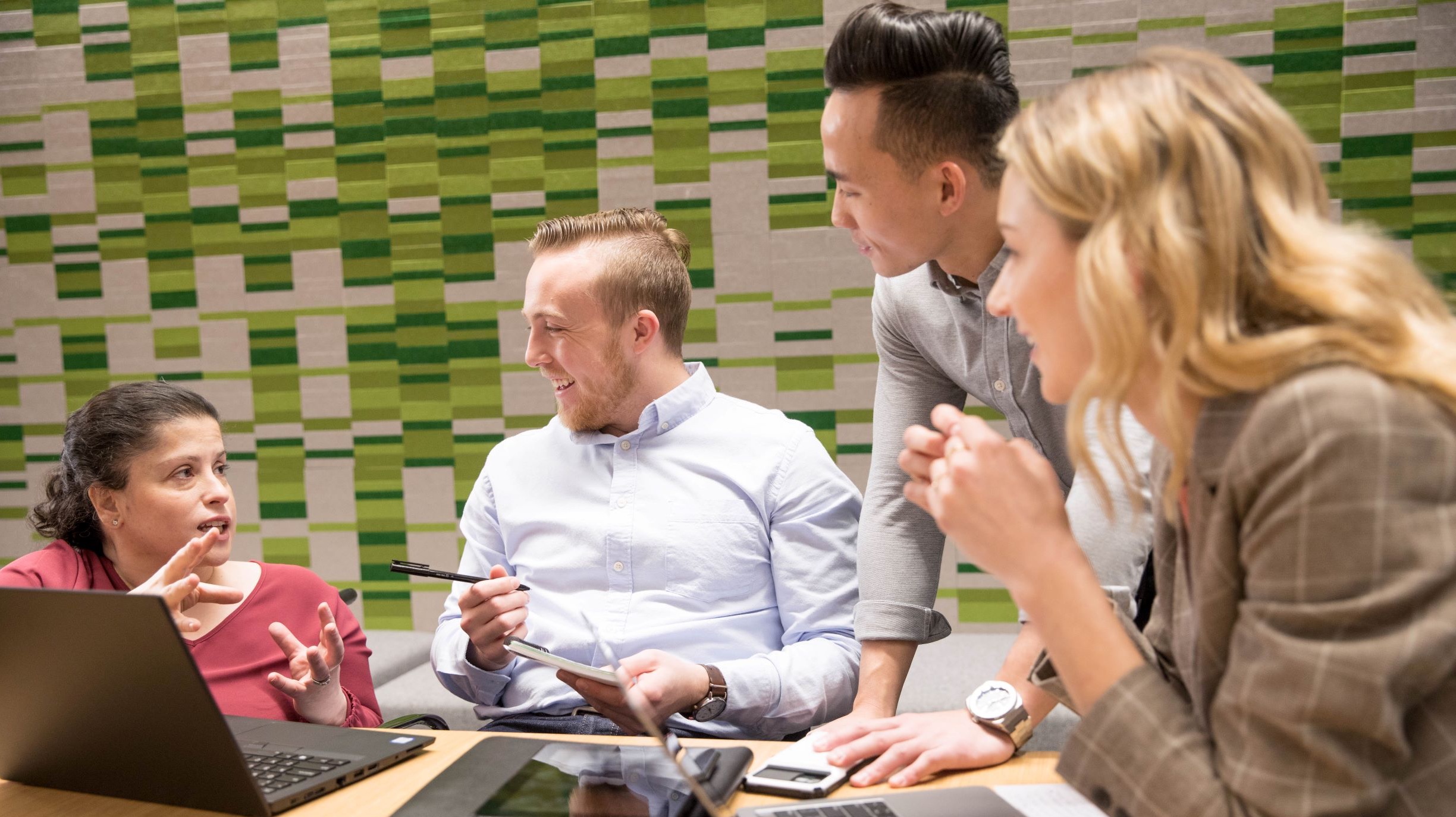 People working together in an office