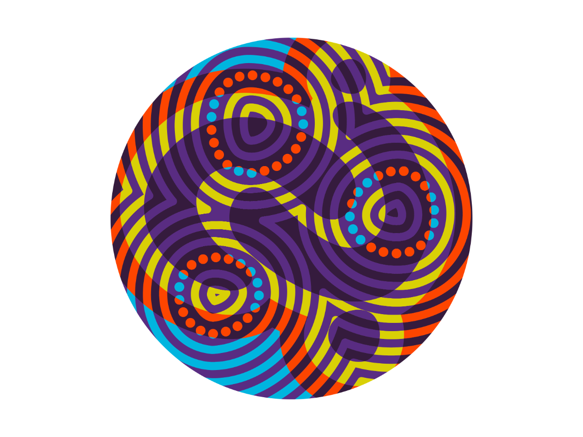 IAG's indigenous artwork that represents Australia and the Torres Strait Islands, and IAG's commitment to our RAP and our Indigenous employees.