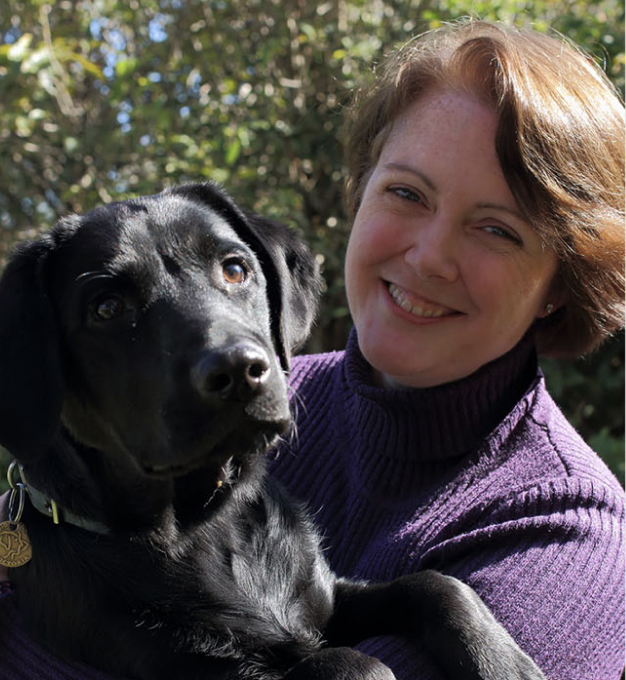 Philippa M. and her dog
