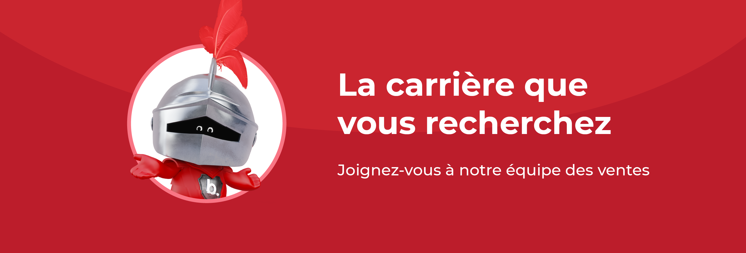 belairdirect website banner with text "the career you've been looking for. Join our sales team"