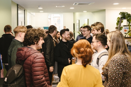 Group of students talking