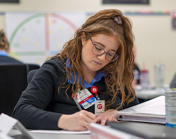 Female Assistant Store Leader in training