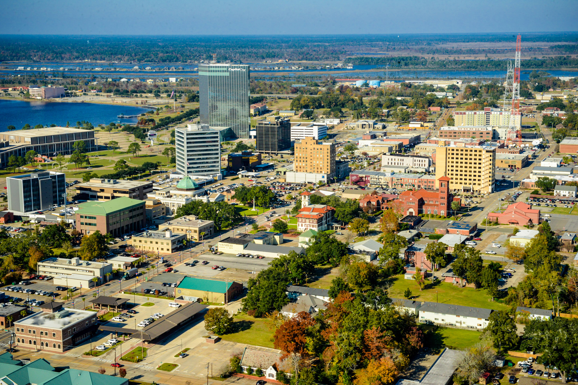 SouthwestDowntownLakeCharlesDronecopy