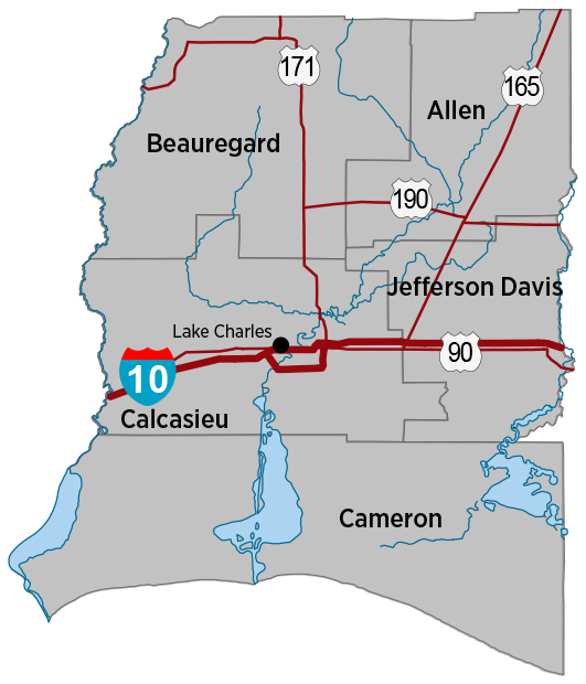 map of Southwest Region
