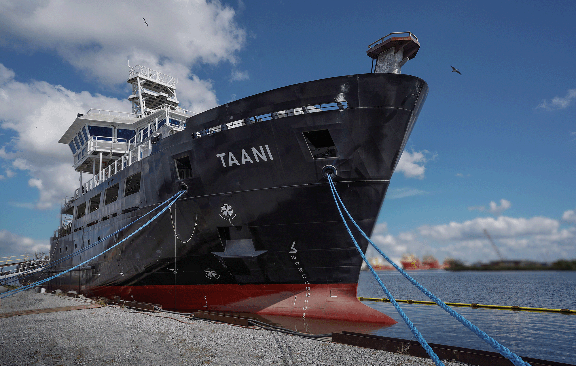 Steel Ship being welded together