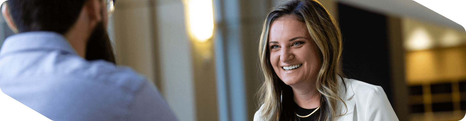 Associates enjoying a meeting at Corporate headquarters