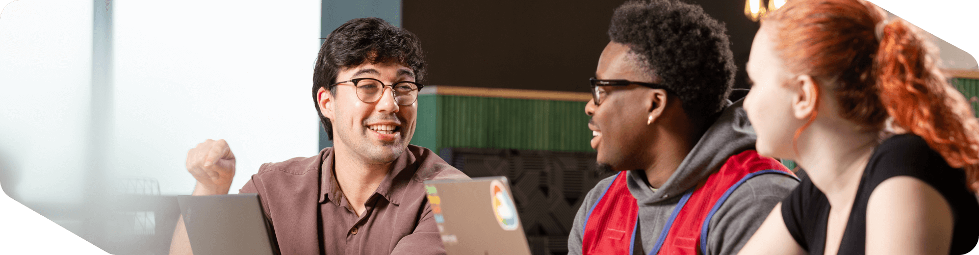 Corporate associate meeting with colleagues