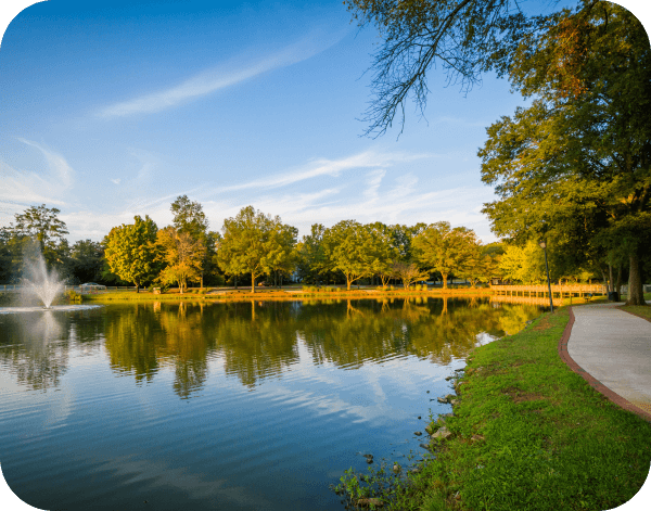 Scenic view of Lake Davidson