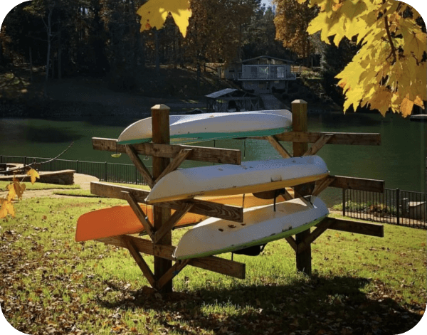 Kayaks on Lake Norman