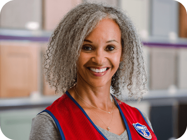 Lowe's Sales Specialist working in the cabinet department