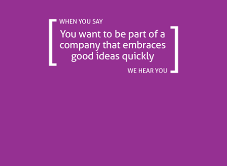 When you say I want space to grow, great support and the very best resources, we hear you