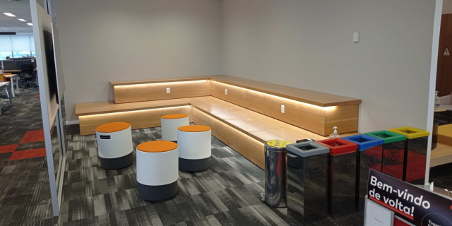 Sao Paolo office seating area