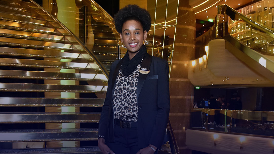 Leticia, Cruise Activities Manager at MSC Cruises, shares her story, reflecting on her six-year journey from Cruise Staff to leadership, built on dedication and hard work.
