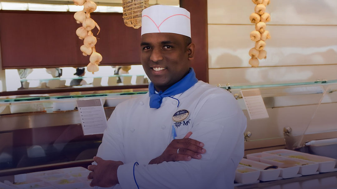 Christopher, CDP Pantry at MSC Cruises, shares his 13-year career journey, reflecting on his long-term growth and experiences onboard.